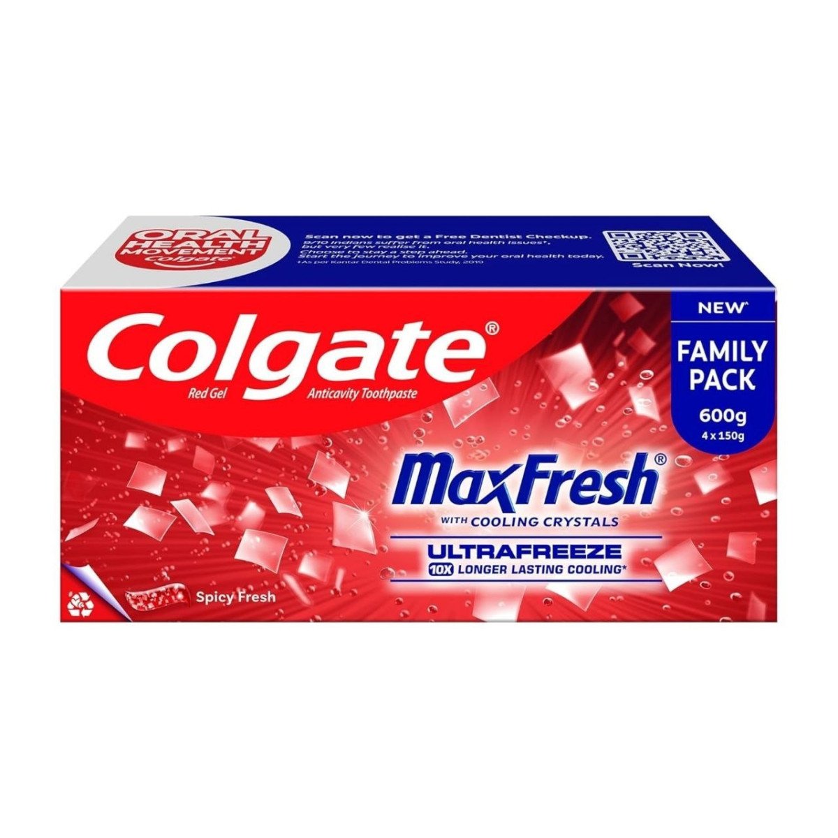 Colgate Maxfresh Toothpaste Spicy Fresh Red G