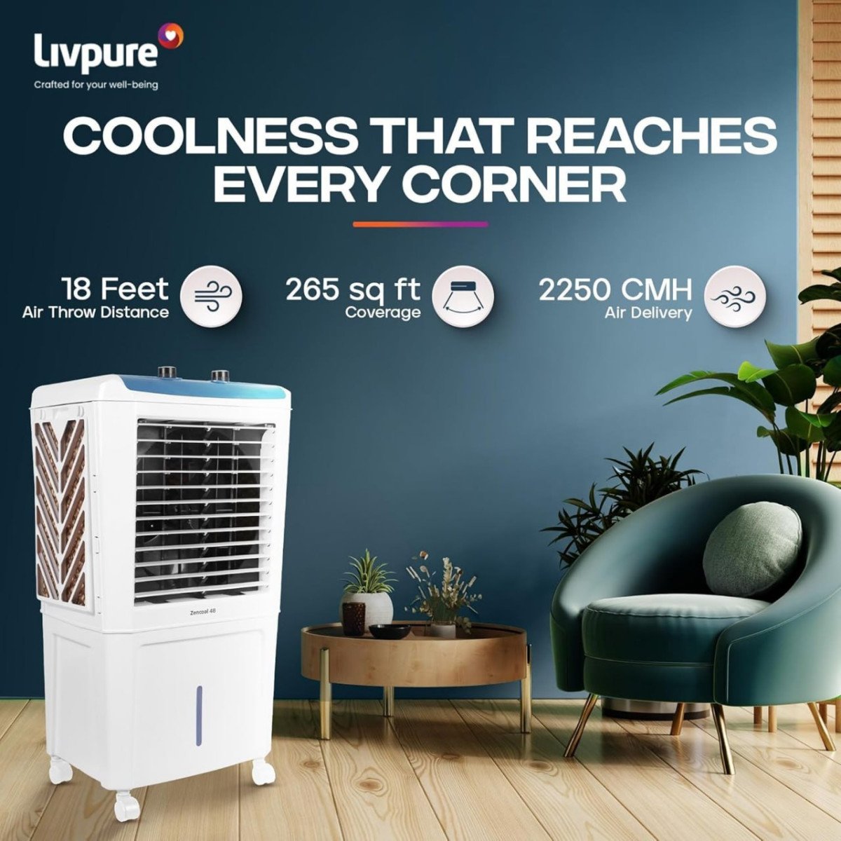 Livpure Zencool Personal Air Cooler- 48l 5799