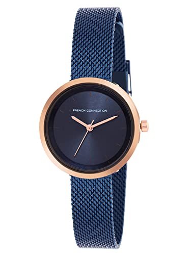 French Connection Stainless Steel Analog Blue Dial Women S Watch-fcn00036g 