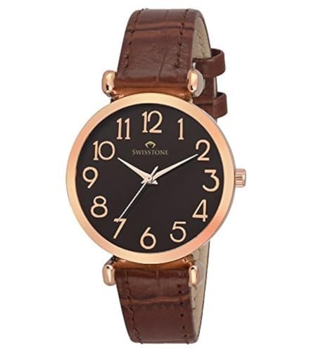 Swisstone Leather Analog Women S Girl S Watch