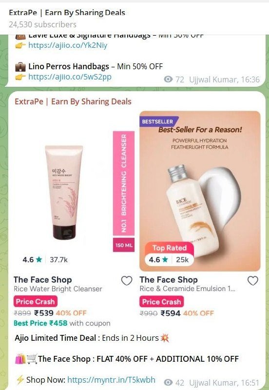 Myntra Limited Time Ends In 2 Hoursthe Face Shop Flat 40 Additional 10 Offshop Now
