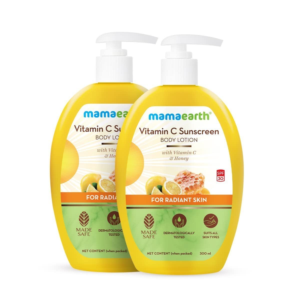Mamaearth Vitamin C Sunscreen Body Lotion For All 