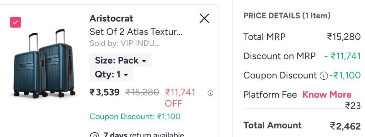 Trolley (set Of 2) At 2462code Only4you Vipprepaid100note For Vip Members