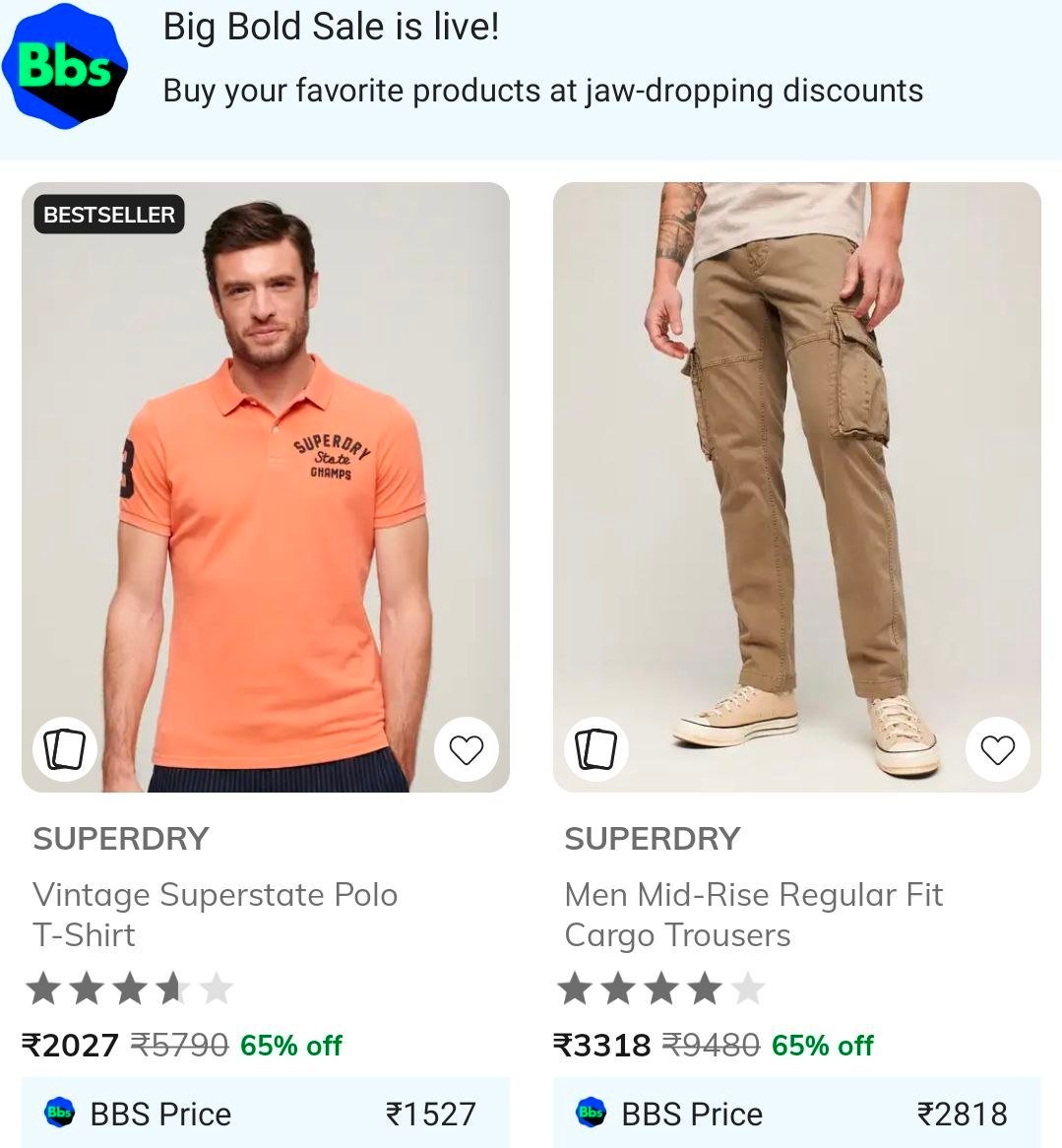 Ajio Sale Is Live Top Fashion Lifestyle Dealssuperdry 60 Offadidas Min 40 O