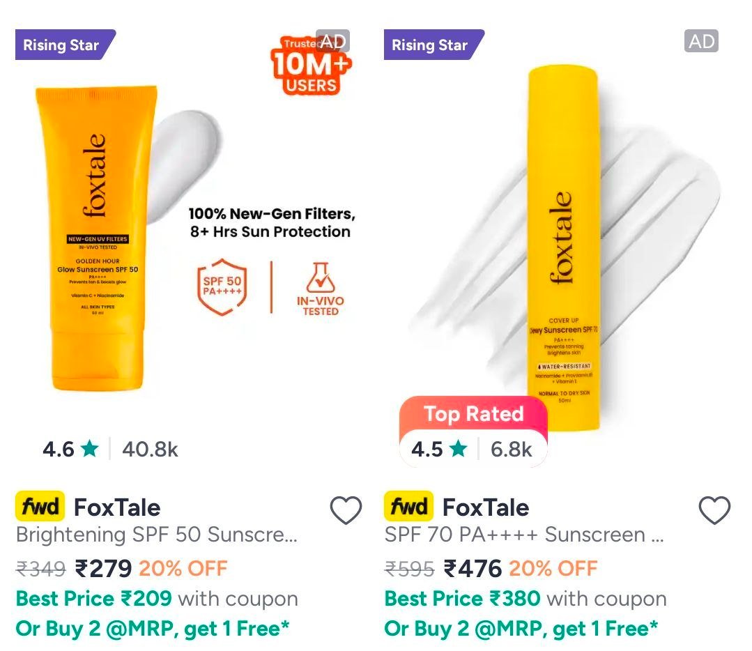 Myntra Foxtale - Buy 2 Get 1 Valid Till Midni