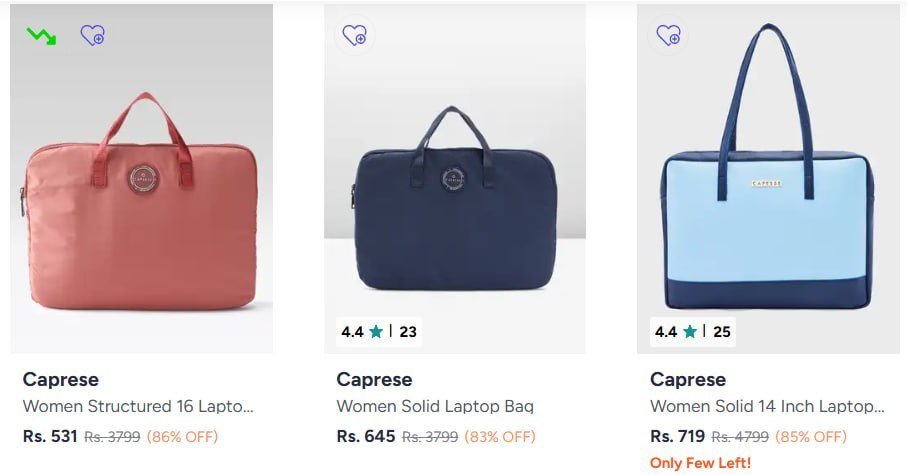 Myntra 86 On Caprese Women Backpack Duffle Ba