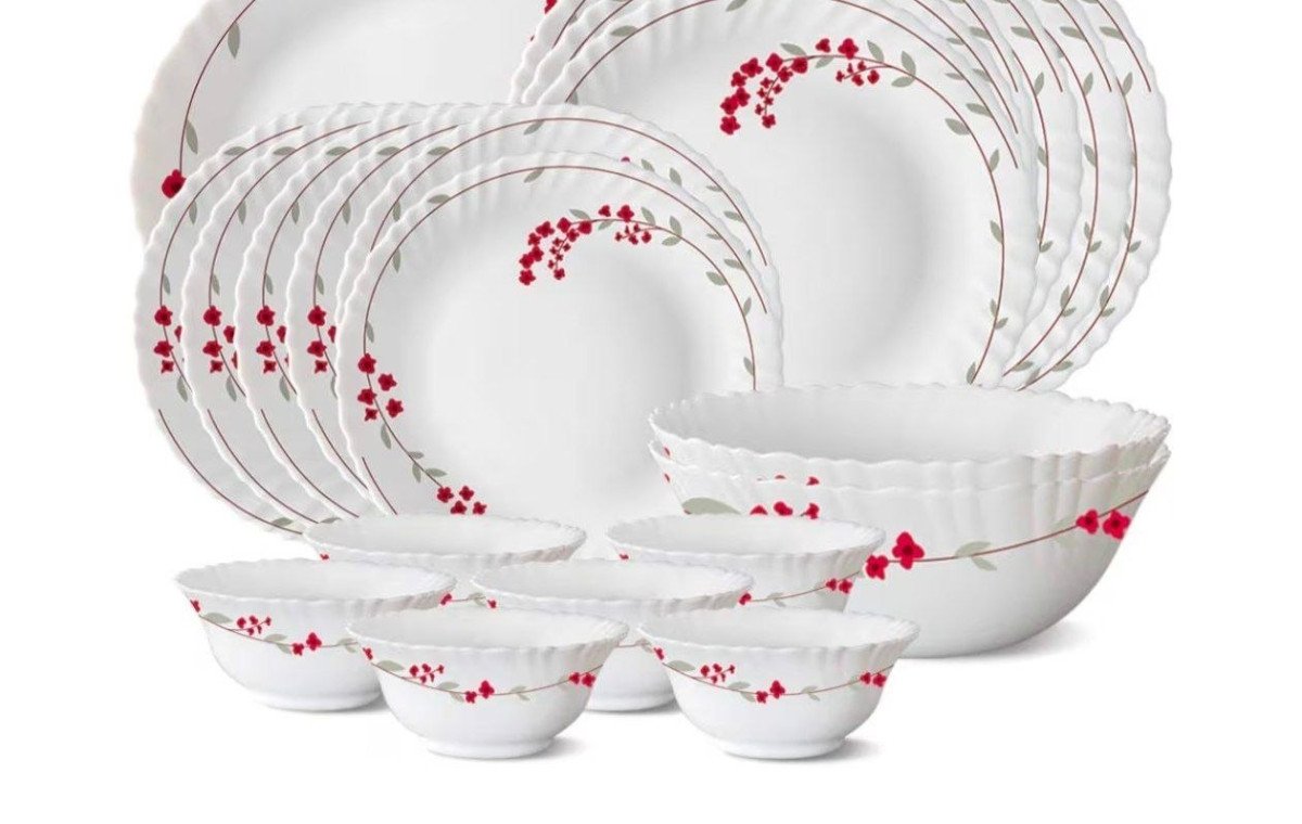 Larah By Borosil Dinner Set 21pcs 1399