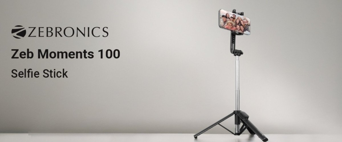 Zebronics Selfie Stick With Tripod Bluetooth 