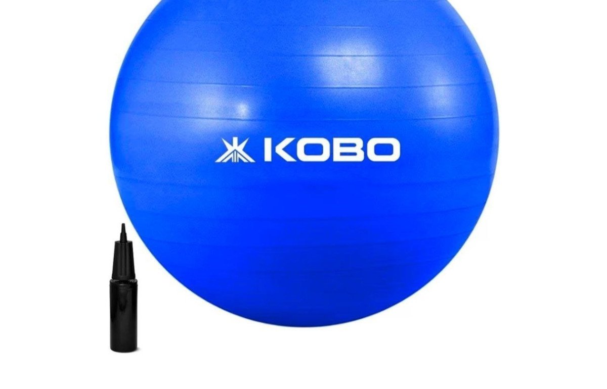 Kobo Gym Ball Anti Burst With Foot Pump (75cm