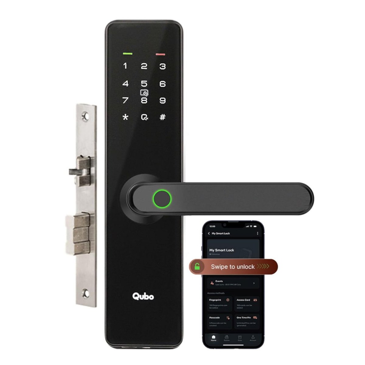 Qubo Smart Door Lock Essential From Hero Group 7-w