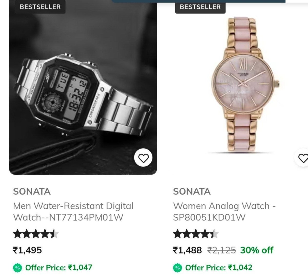 Ajiyosonata Watches Under 1599
