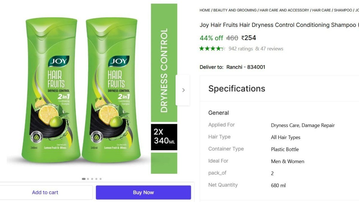 Joy Hair Conditioning Shampoo (680 Ml) 254