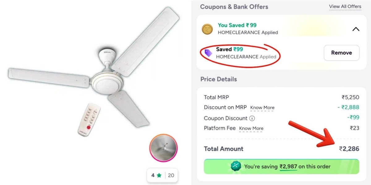 Bajaj 5 Star Bldc Ceiling Fan With Remote Control At 2286apply Code Homecle