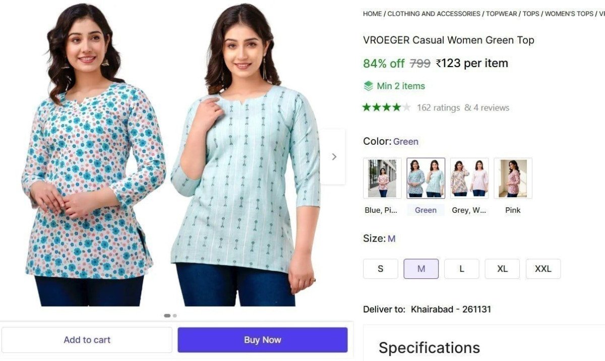 Women Casual Top 123 Min Buy - 2