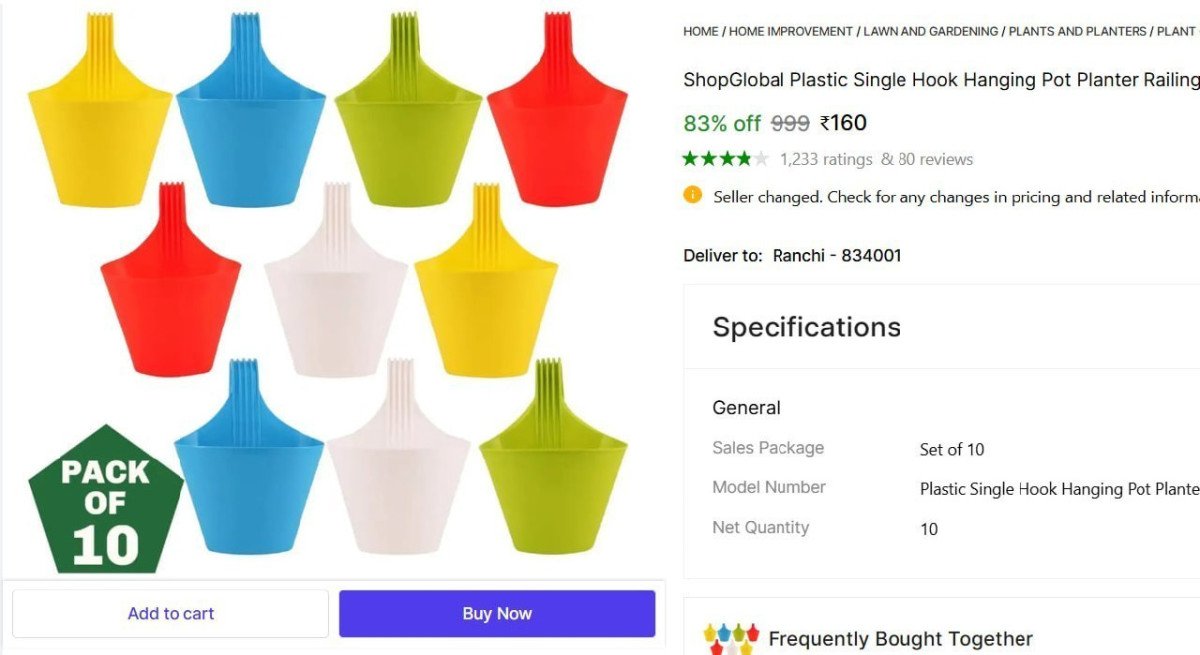 Set 10 Pieces Plant Container Set 160