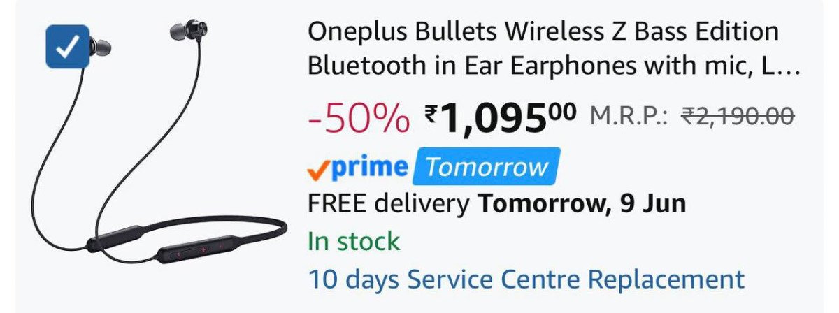 Oneplus Bullets Wireless Z Earphones 1095