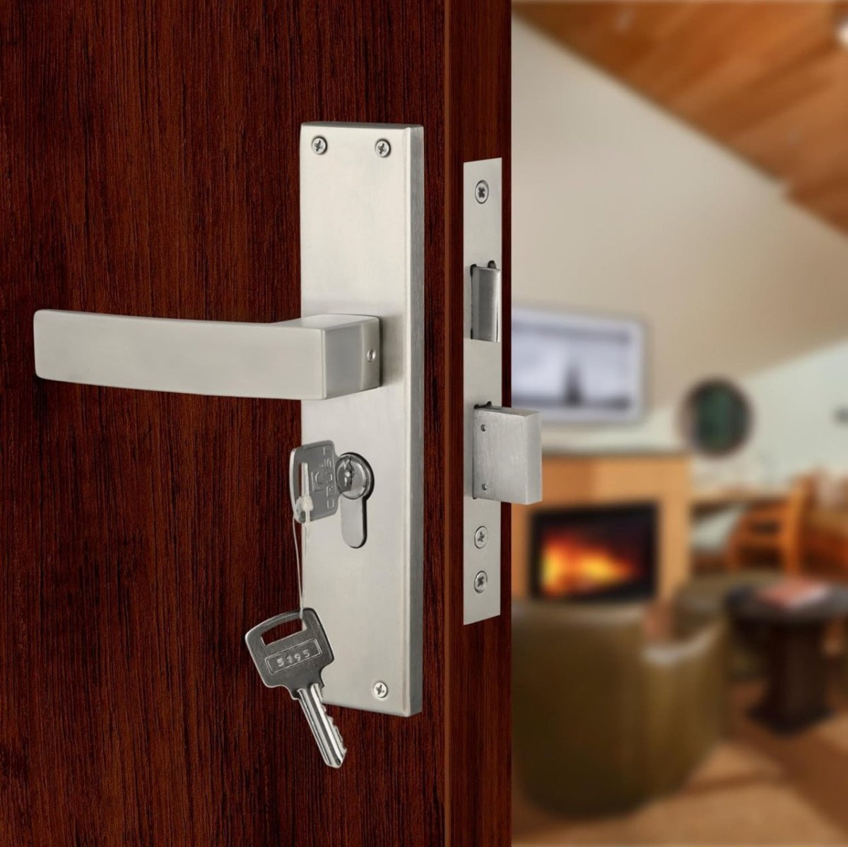 Blue Space Premium 8 Cylindrical Mortise Door Lock Handle Set 999 Mrp 3 599