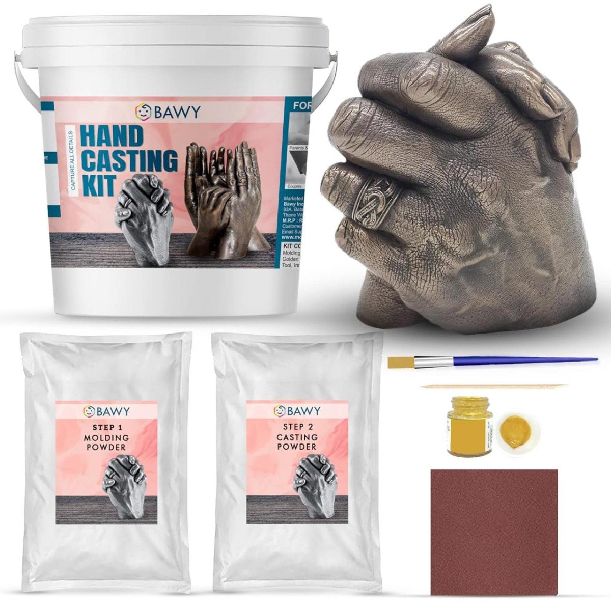 Bawy Couple Casting Kit Hand Casting Kit For Couple 999