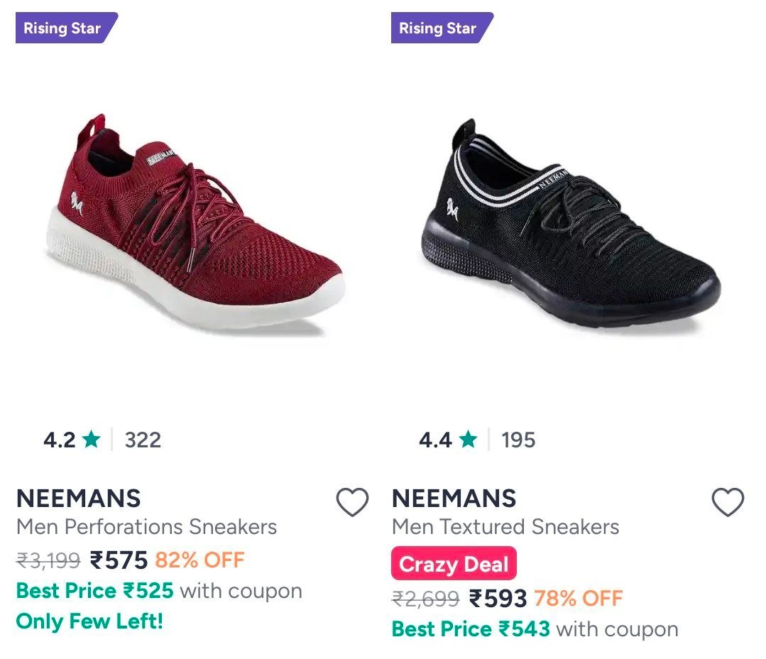 Myntra Loot Min 70 On Branded Mens Shoes Neemans Performax Adidas Fuck Redtape Liberty Adrenex M