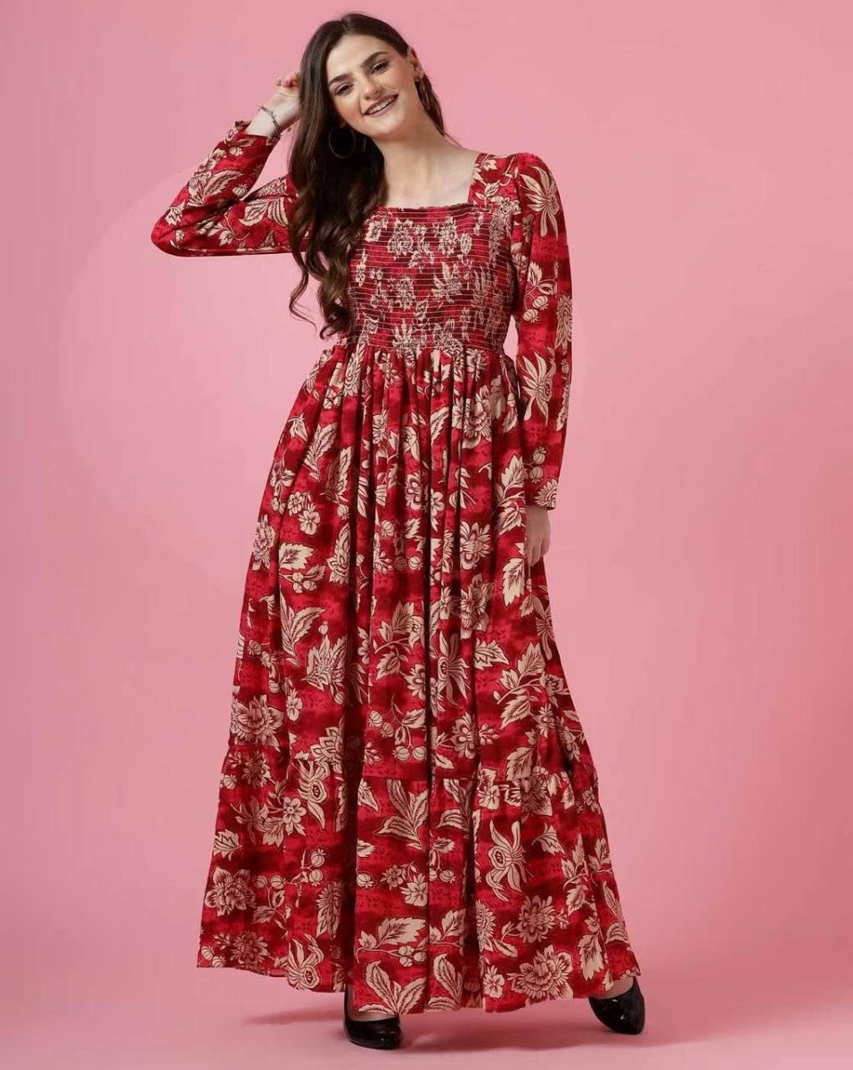 Sheetal Associates Women Floral Print Fit Flare Dress 297