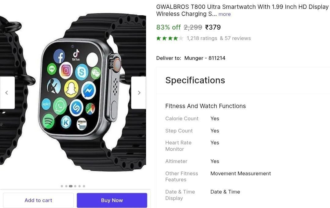 Grab Smartwatch 379