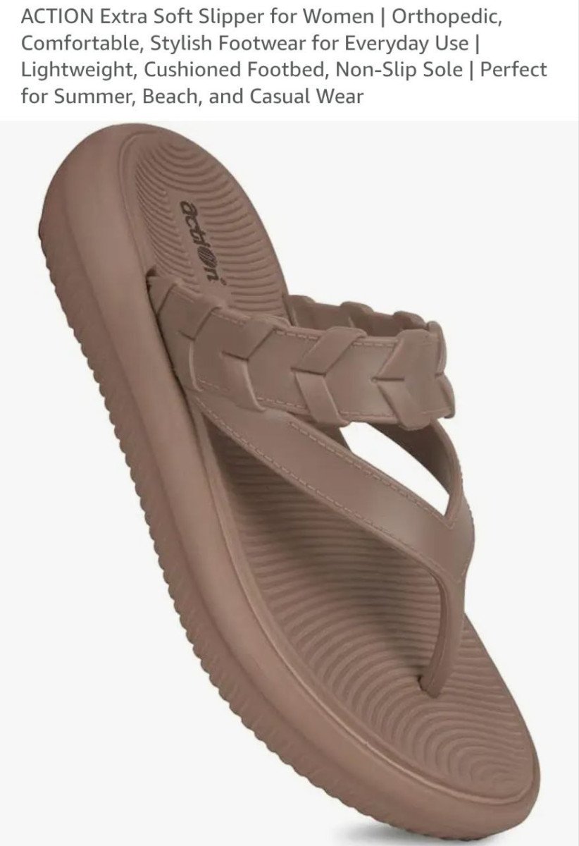 Amazon Action Extra Soft Orthopedic Slipper F