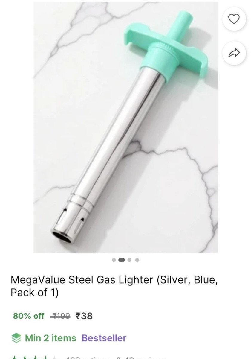 Loot Gas Lighter 38 Min Qnty 2