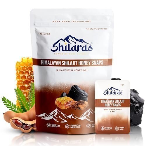 Shilaras Himalayan Shilajit Honey Snaps Imli Flavour 600mg Pure Himalayan S