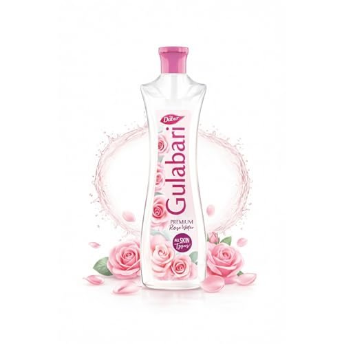 Dabur Gulabari Premium Rose Water Face Toner - 400ml No Paraben Alcohol Cleanses Hydrates Moisturises Skin Balances Restores Skin S Ph Levels For All Skin Types Pri