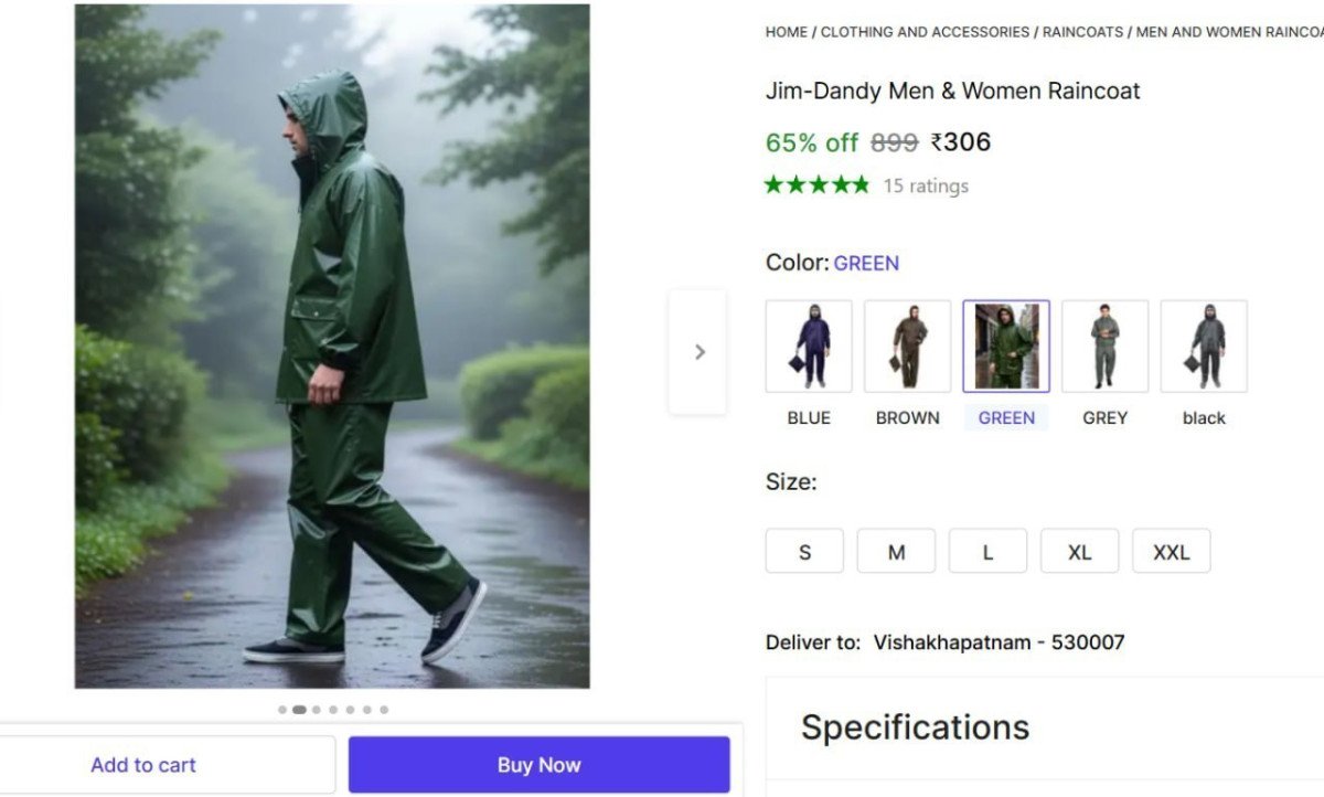 Men Women Raincoat 306