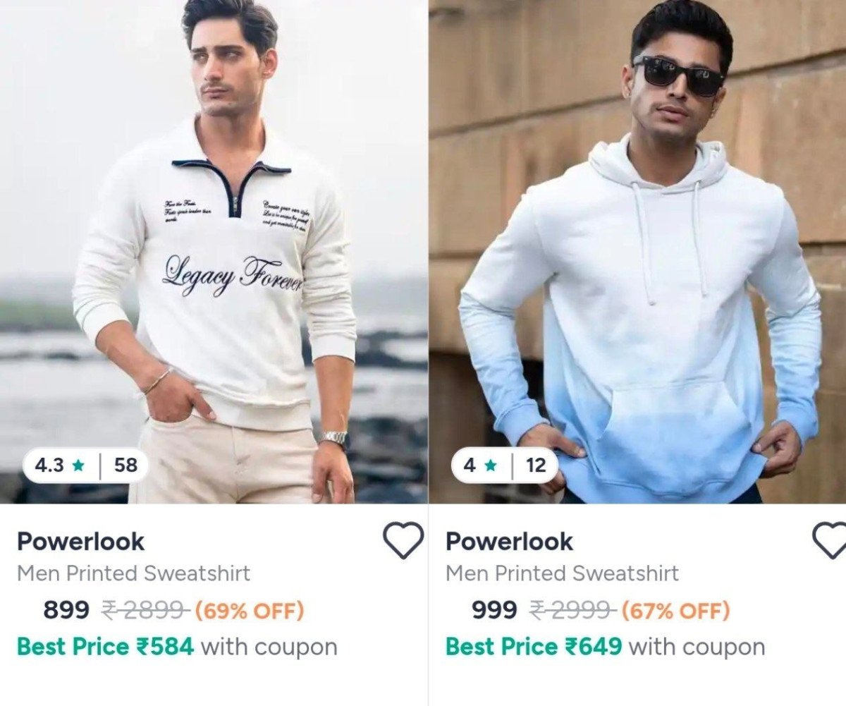 Up To 69 On Mens Sweatshirts