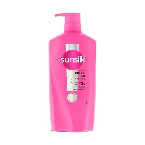 Sunsilk Luscious Thick Long Shampoo 650 Ml With 3 Kera-protein Complex - Fo
