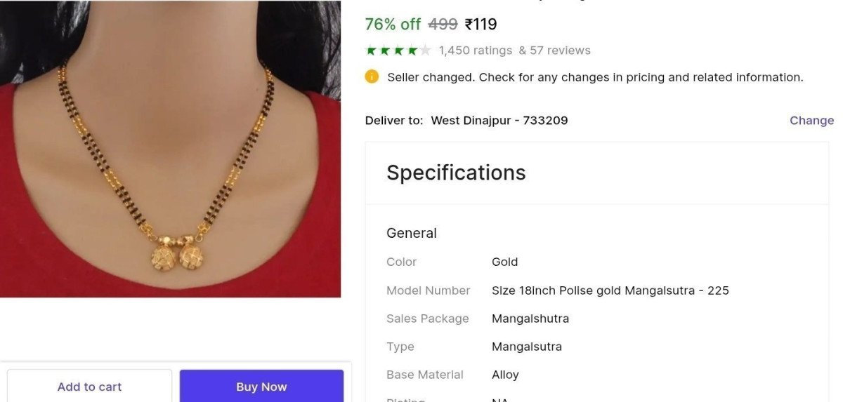 Mangalsutra At 119