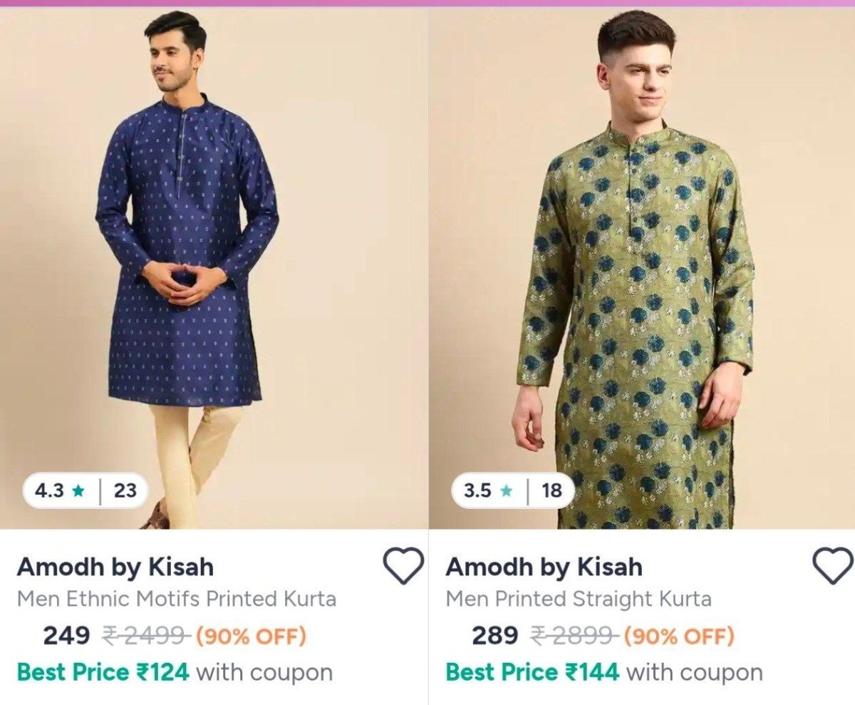 On Mens Kurtas