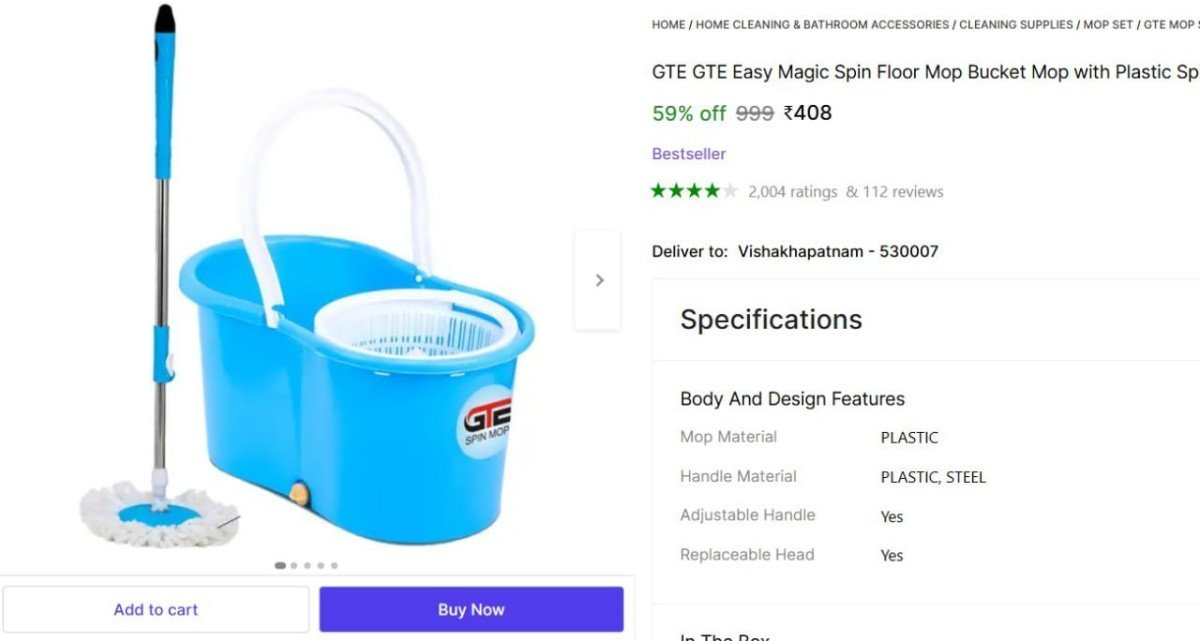 Spin Mop Bucket 408