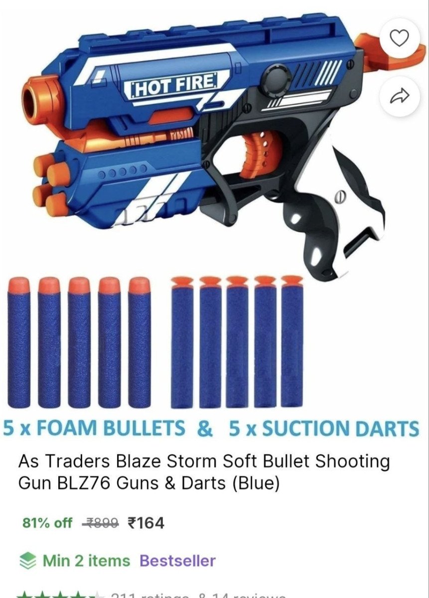 Soft Bullet Shooting Gun 164