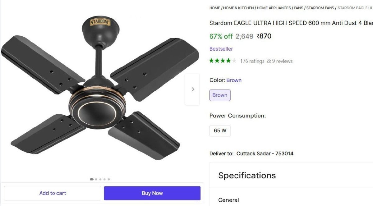 Blade Ceiling Fan 870