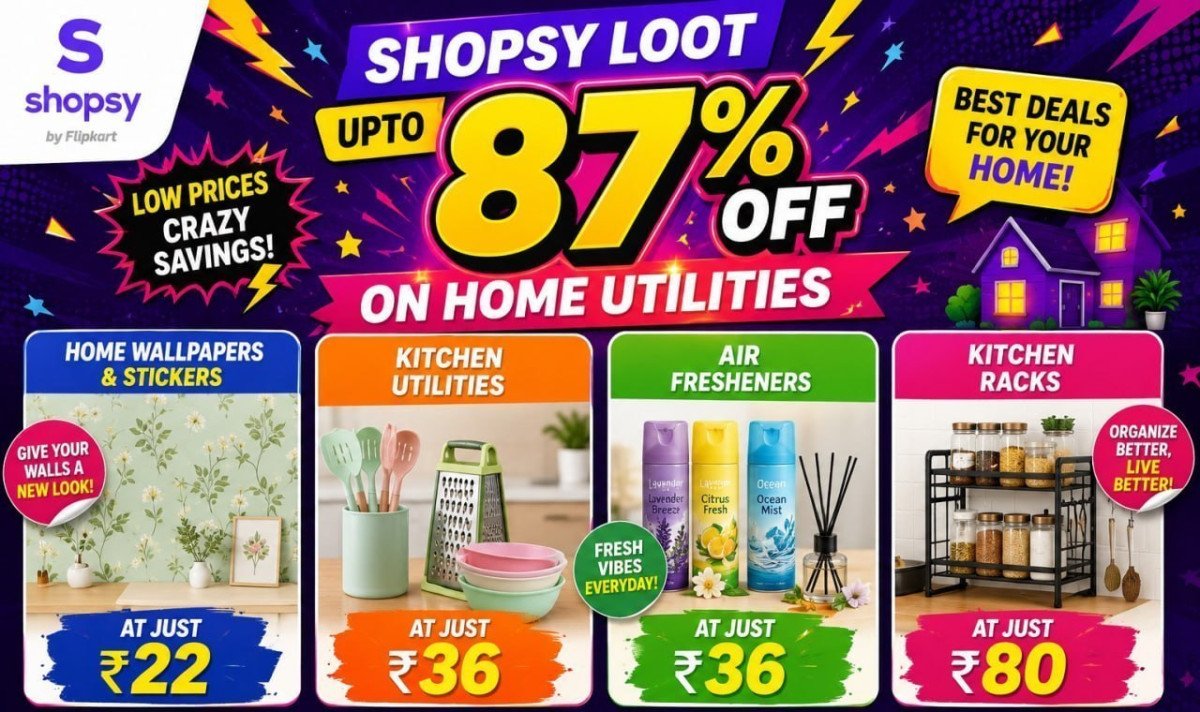 Shopsy Loot - 87 On Home Utiliites Home Wallpapers