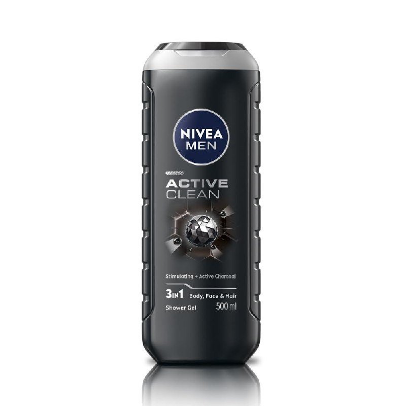 Nivea Men Active Clean Shower Gel 500 Ml (pack Of 1) 240