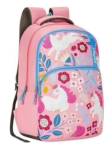 Safari Uniflora School Bag For Girls Capacity - 36l 2 Compartments Backpack