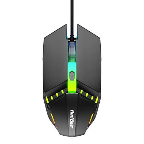 Redgear A-10 Wired Gaming Mouse With Rgb Led Lightweight And Durable Design