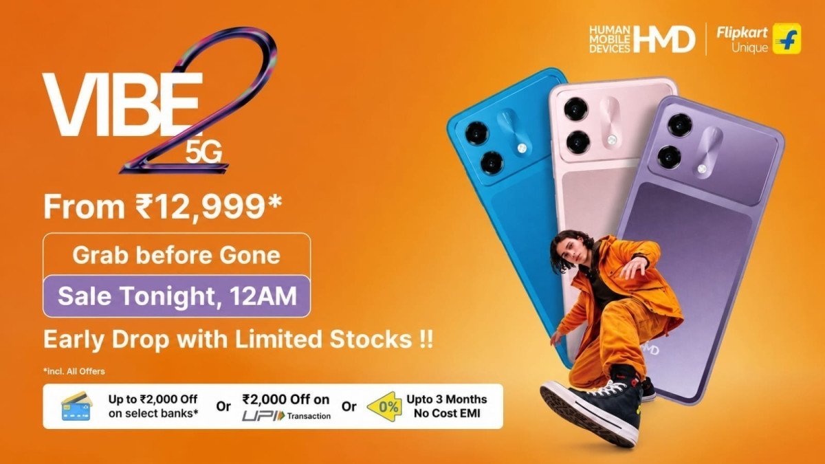 Live At 12 Am Hmd Vibe2 Coming Back In Stock 4gb 1