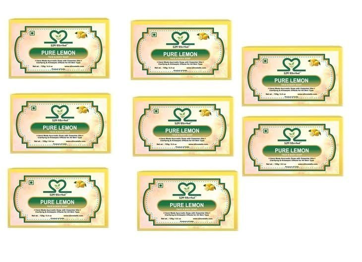 Handmade Fresh Pure Lemon Soap-value Pack (8 