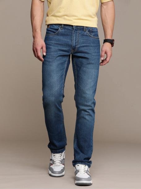 Wrogn Men Light Fade Stretchable Jeans 857