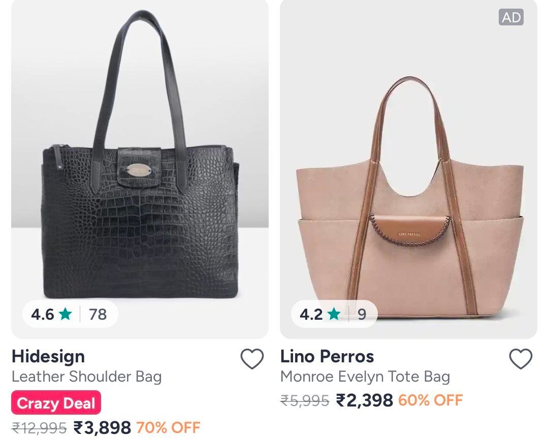 Myntra Premium Handbag Sale Alert Hidesign Bags Mi