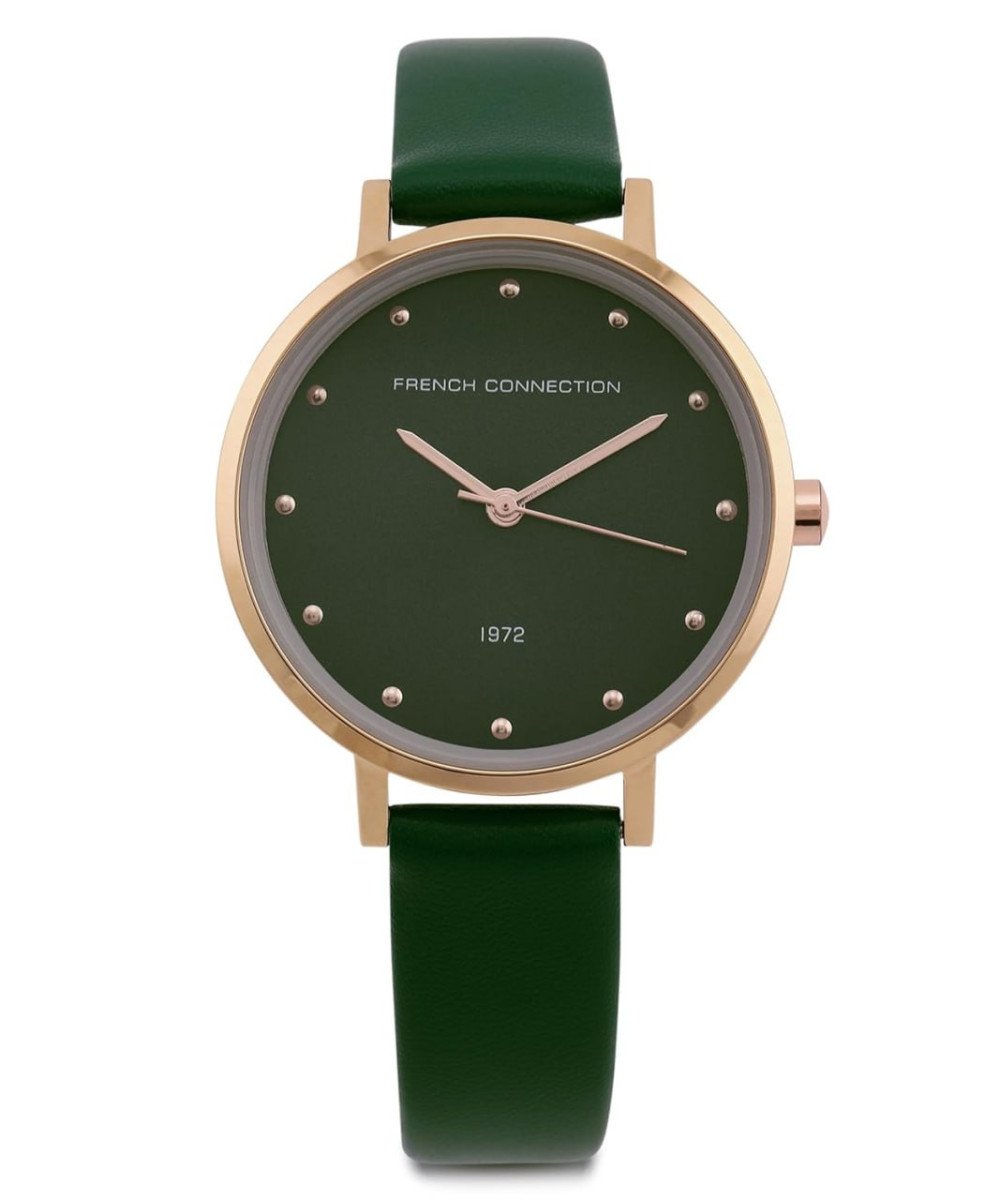 French Connection Hazel Green Round Analog Watch F