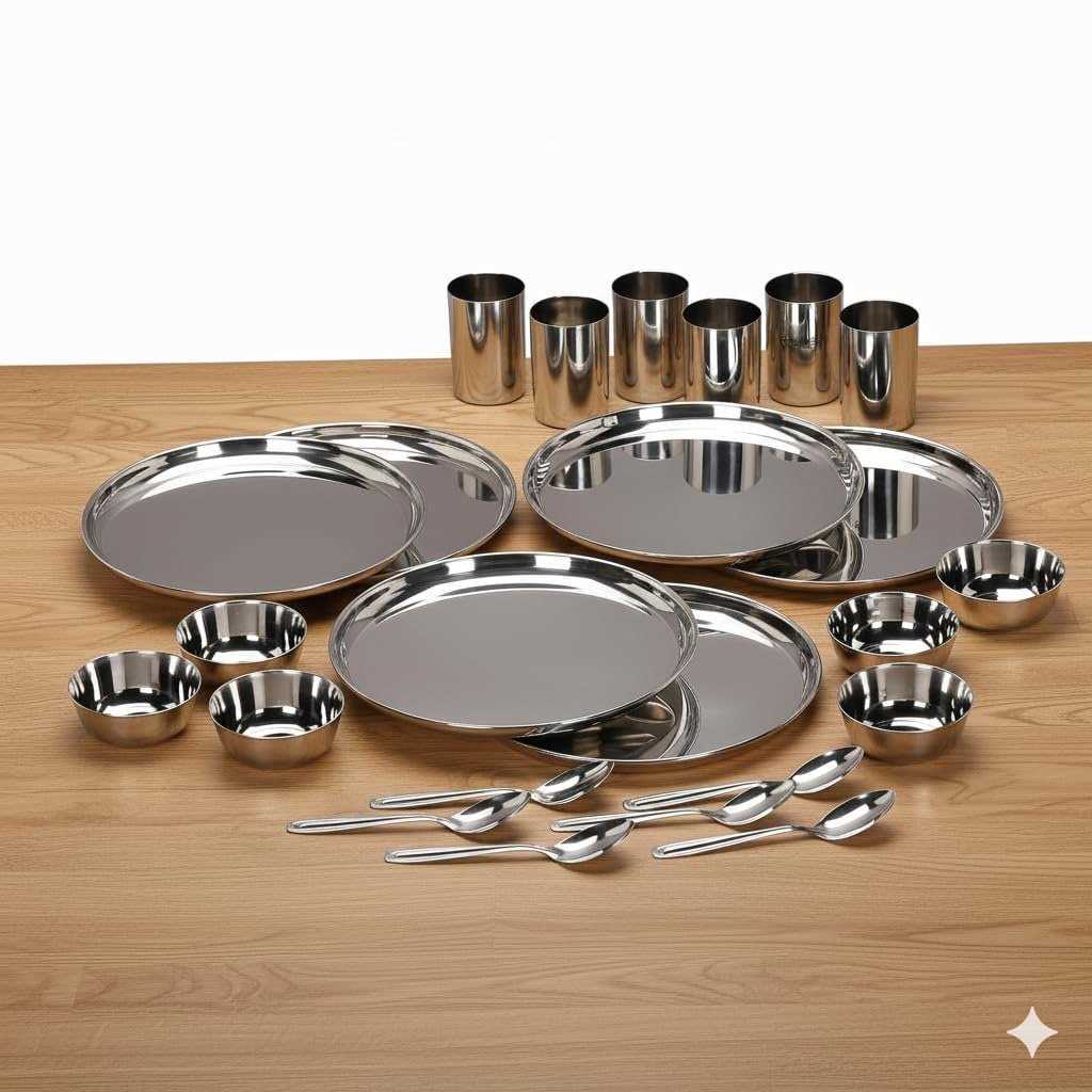 Stainless Steel Solid Heavy Mirror Finish Dinner S