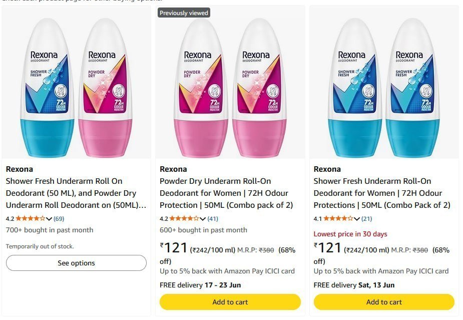 Looootrexona Deo 70 Starting From Rs 114 Amazon