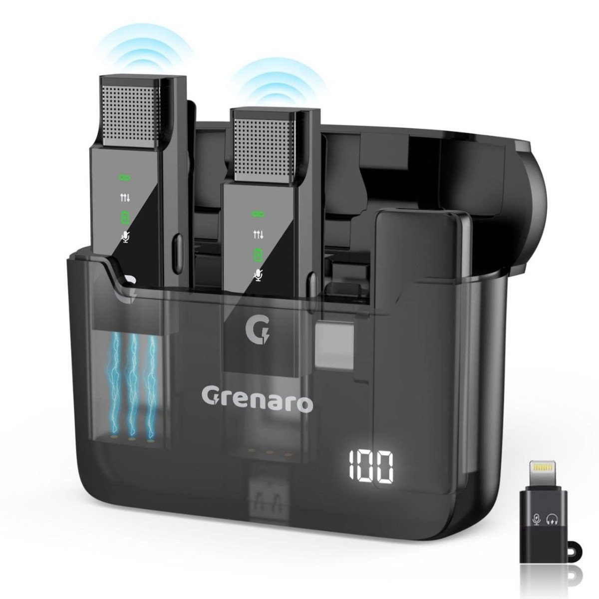 Grenaro S13 Wireless Mic For Youtube Recording Col
