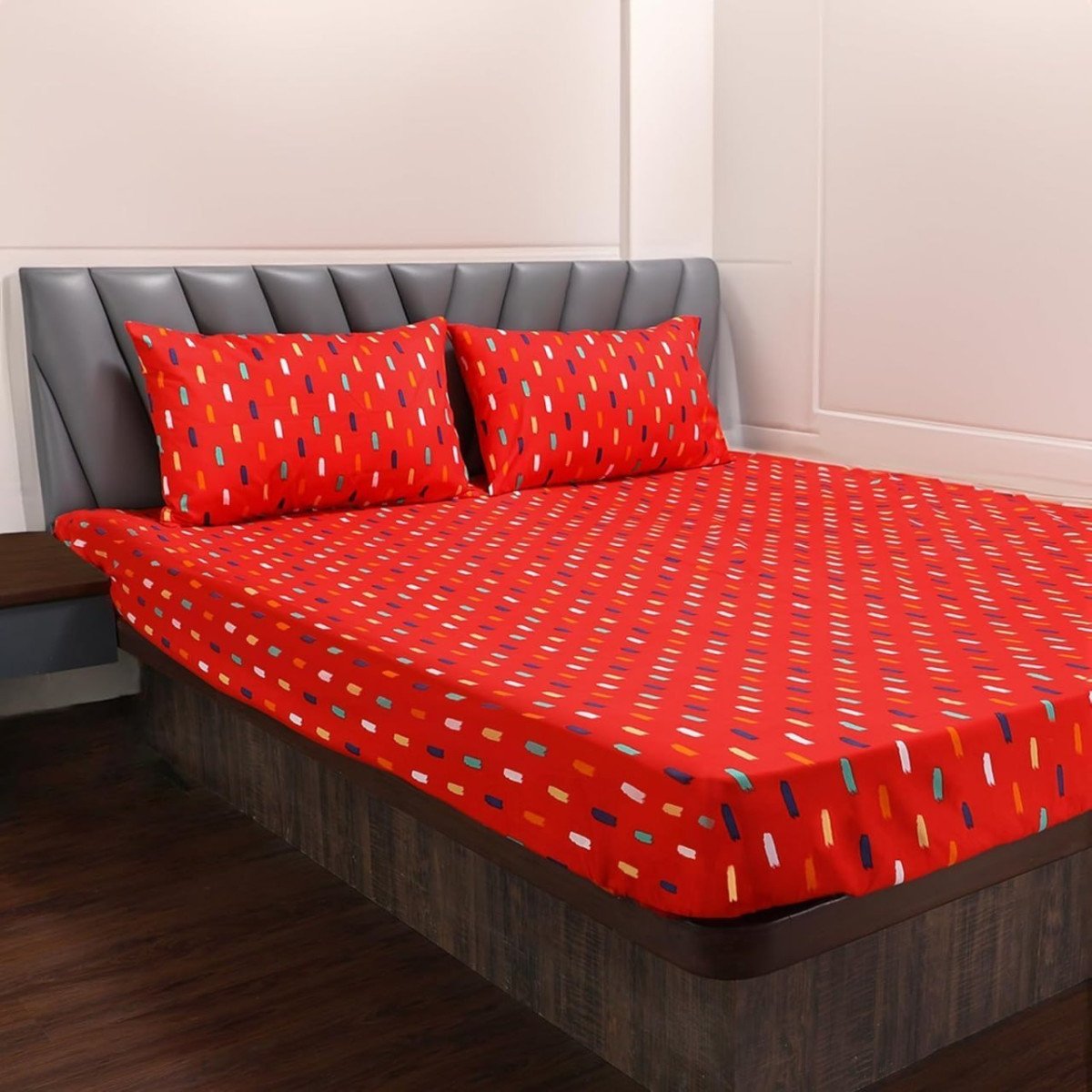 Zinnia Super Soft Microfibre Printed Bedsheet With